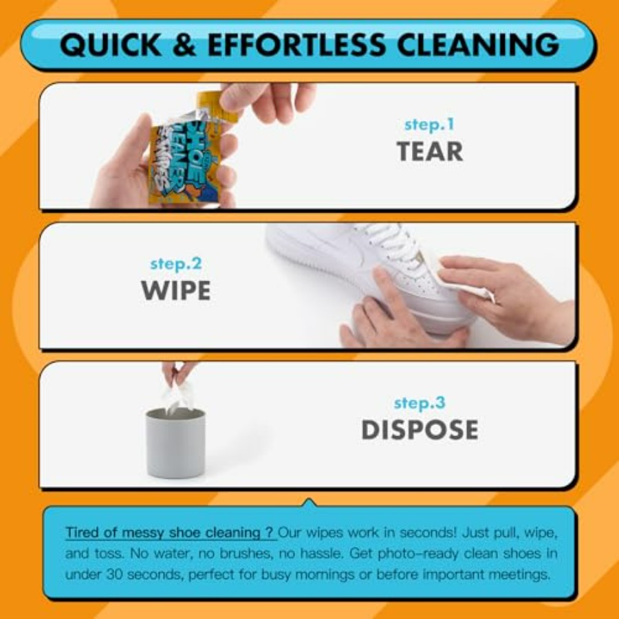 Shoe Cleaner Wipes, Shoe Clean - Sneaker Care Cleaner recensie en prijs