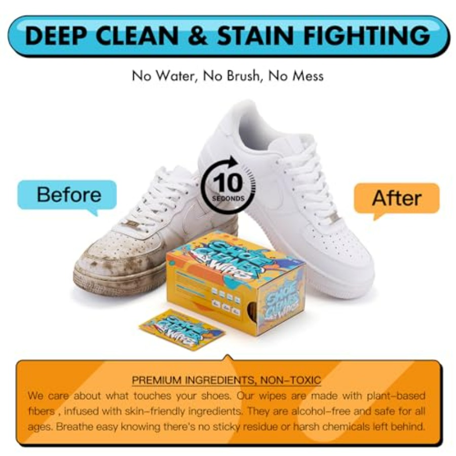 Shoe Cleaner Wipes, Shoe Clean - Sneaker Care Cleaner recensie en prijs