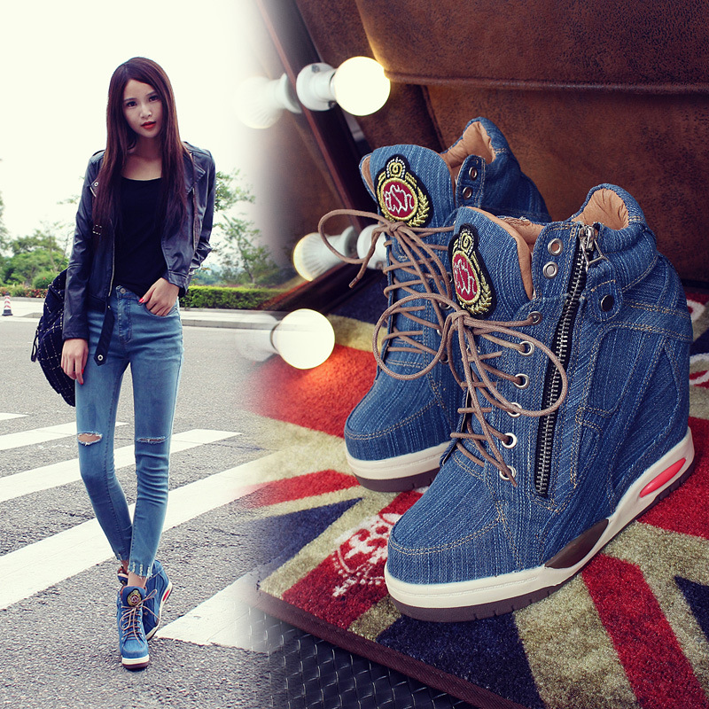 Big Size Women's Denim Wedges  - Sneaker Zone recensie en prijs
