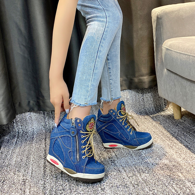 Big Size Women's Denim Wedges  - Sneaker Zone recensie en prijs