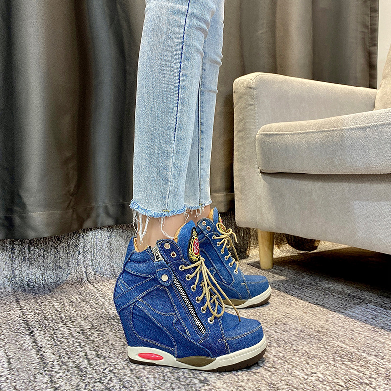 Big Size Women's Denim Wedges  - Sneaker Zone recensie en prijs